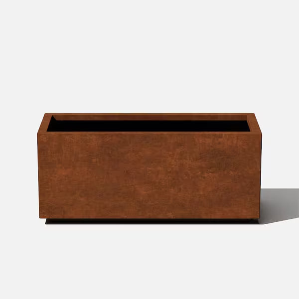 Coastal Trough Corten Planter — 38″