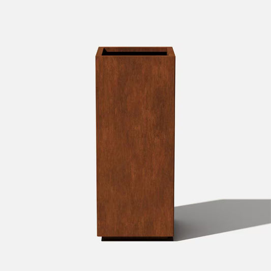 Sierra Pedestal Corten Planter — 40″