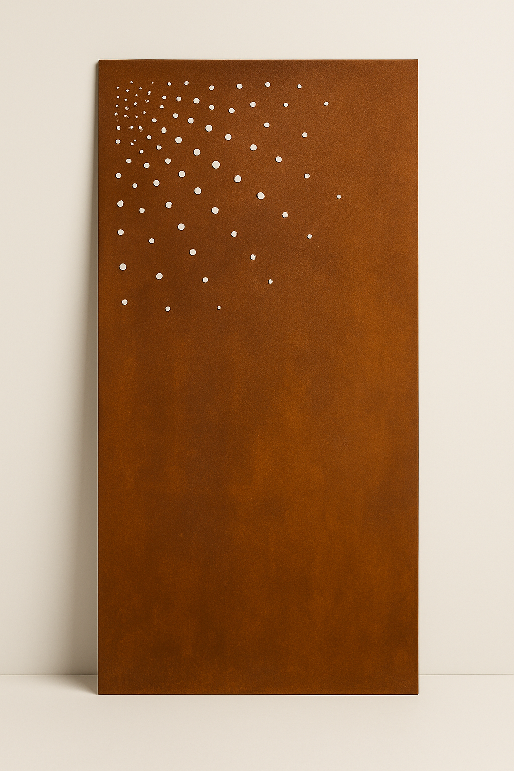 Starburst Radial Corten Screen — 3′ × 6′